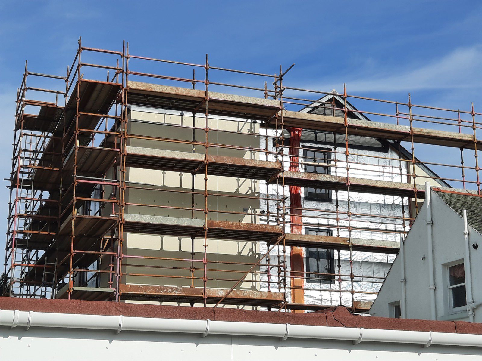 Multi-storey Apartments Block with Silicone Render Finish