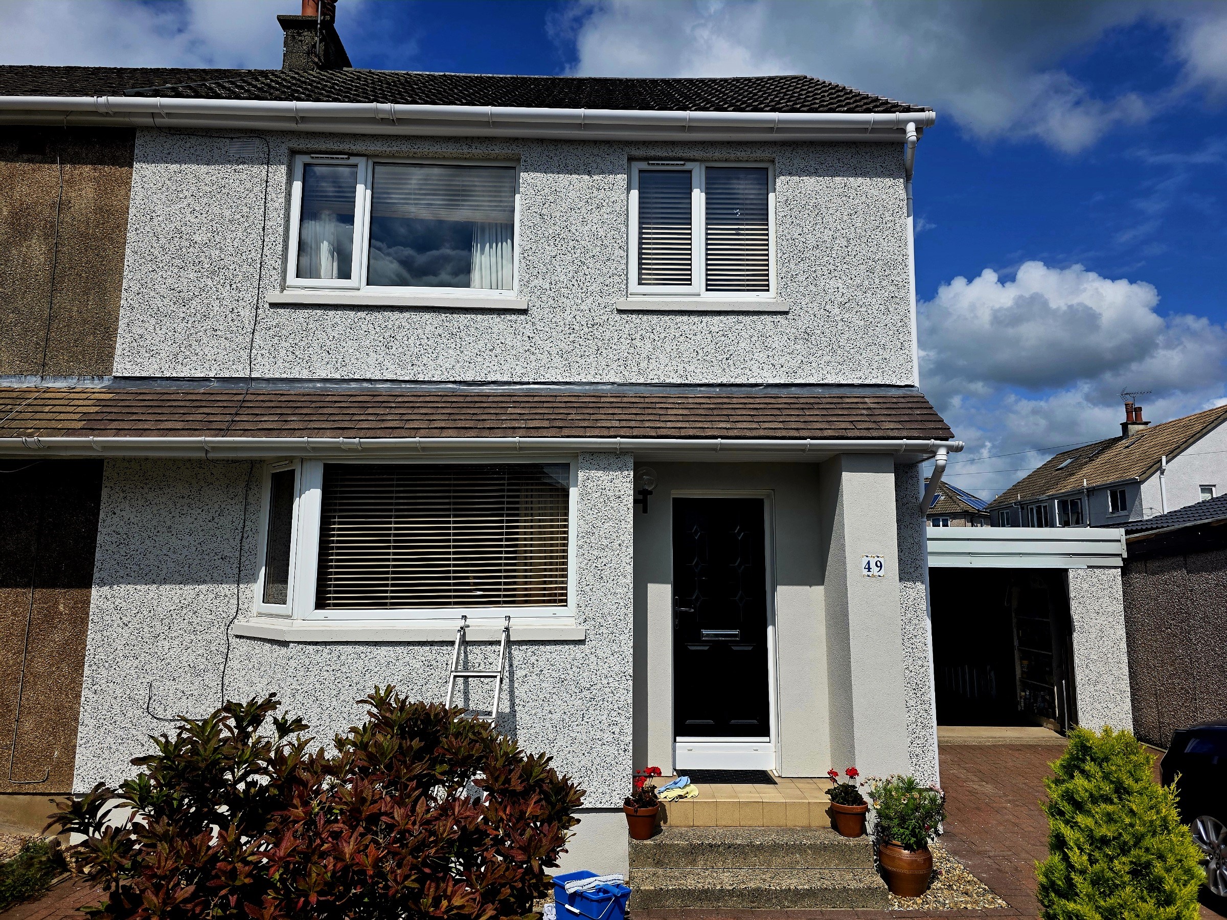 roughcast render Edinburgh finish enhancing front elevation