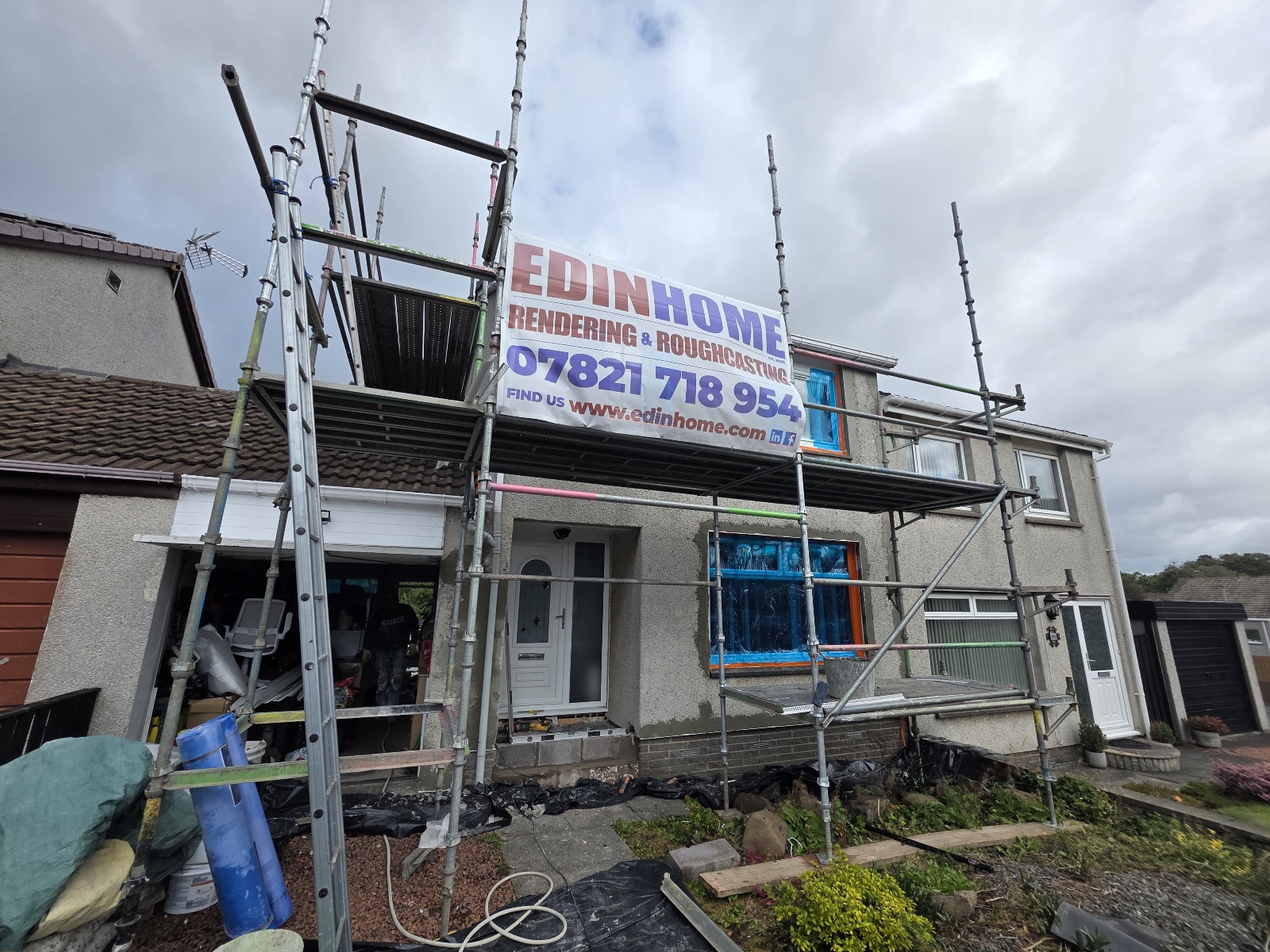 #Edinhome #Roughcasting #DryDash #PeebleDash #Uphall