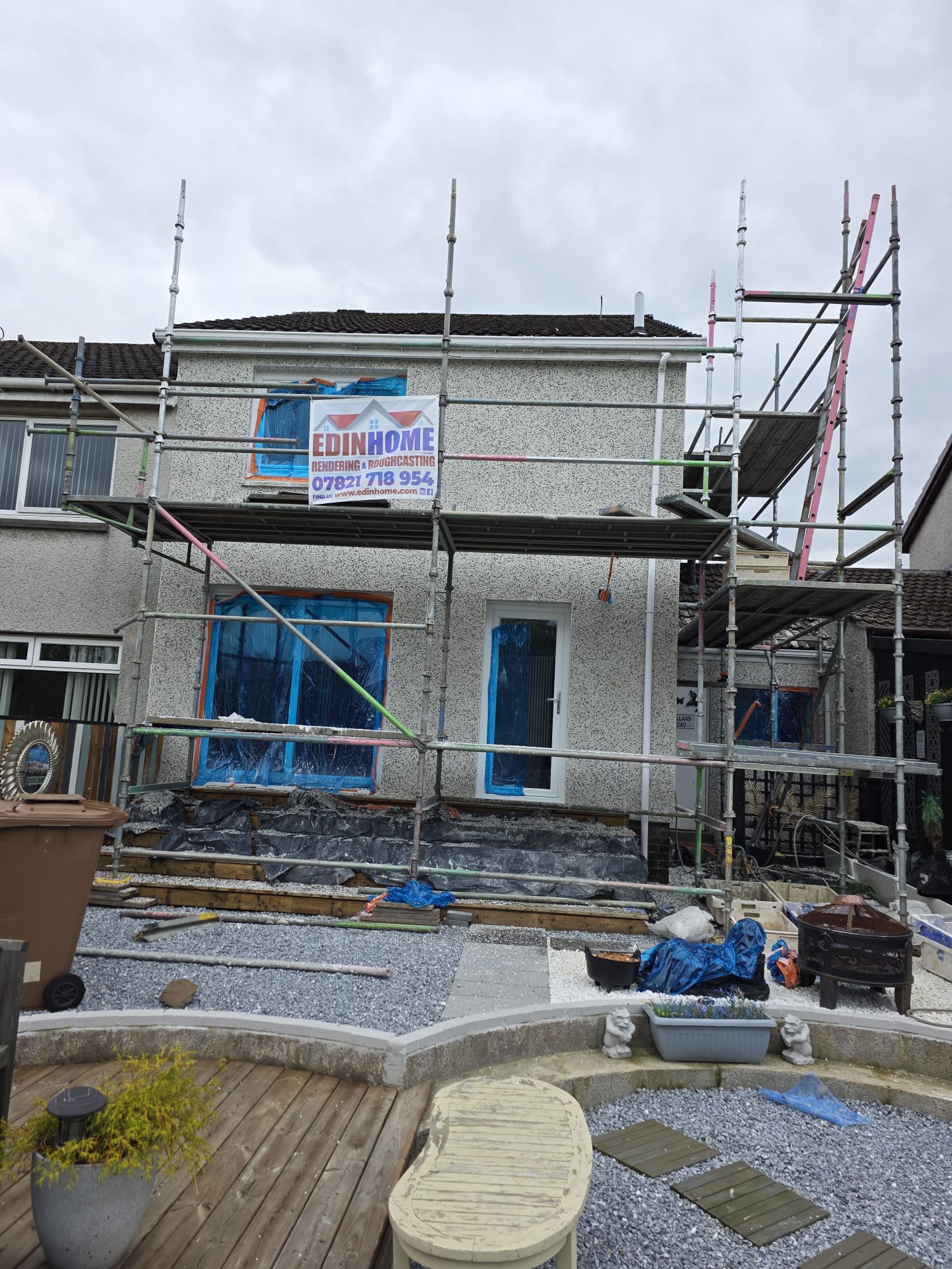 #Edinhome #Roughcasting #DryDash #PeebleDash #Uphall