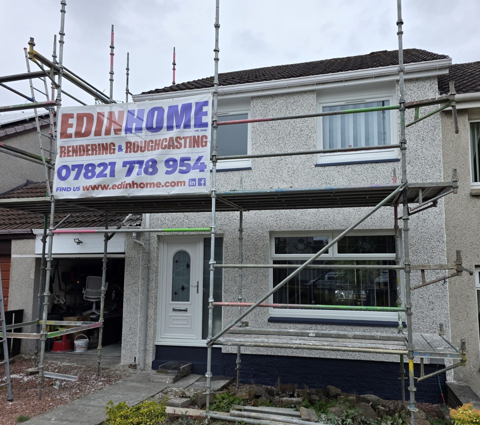 #Edinhome #Roughcasting #DryDash #PeebleDash #Uphall