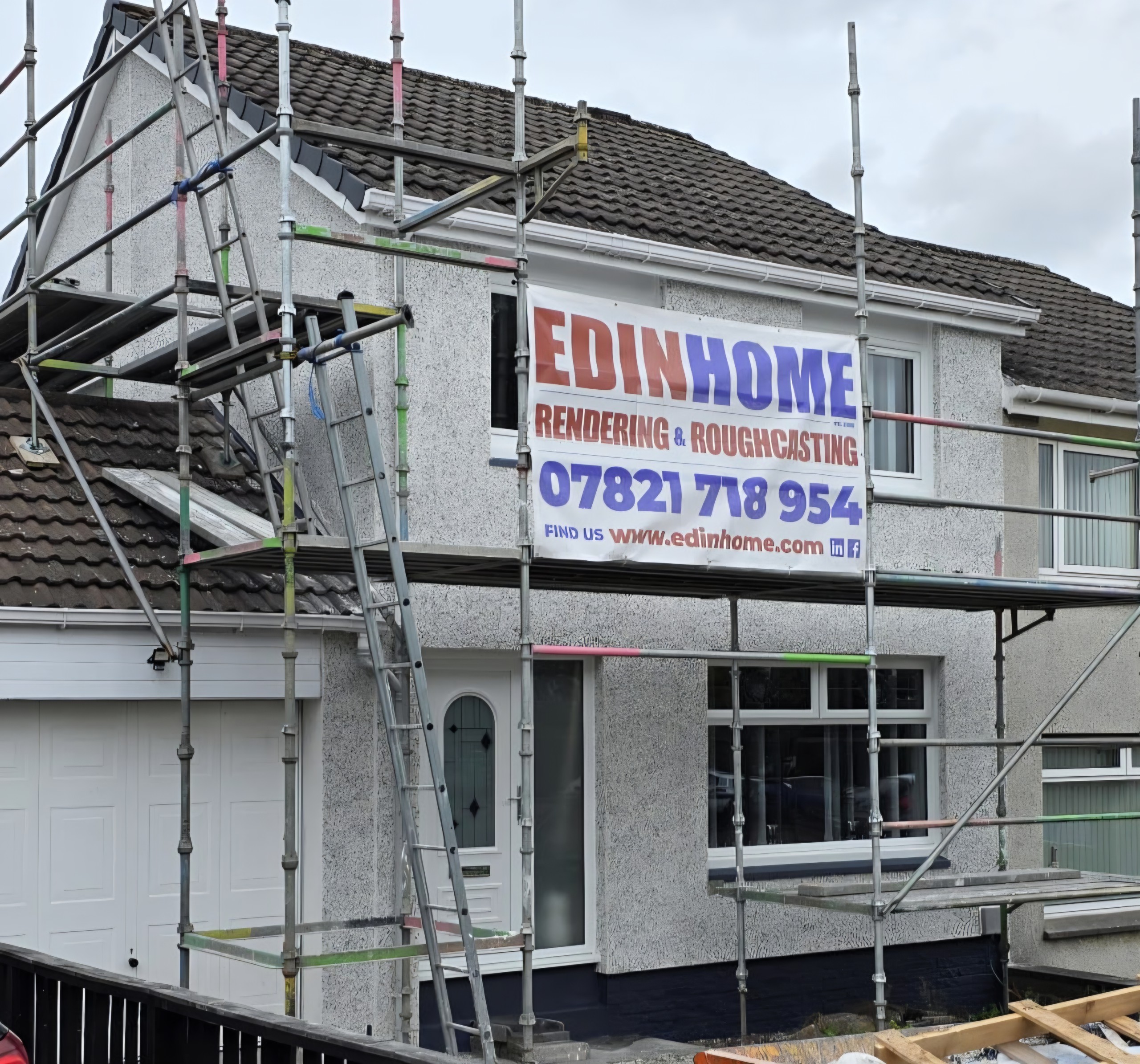 #Edinhome #Roughcasting #DryDash #PeebleDash #Uphall