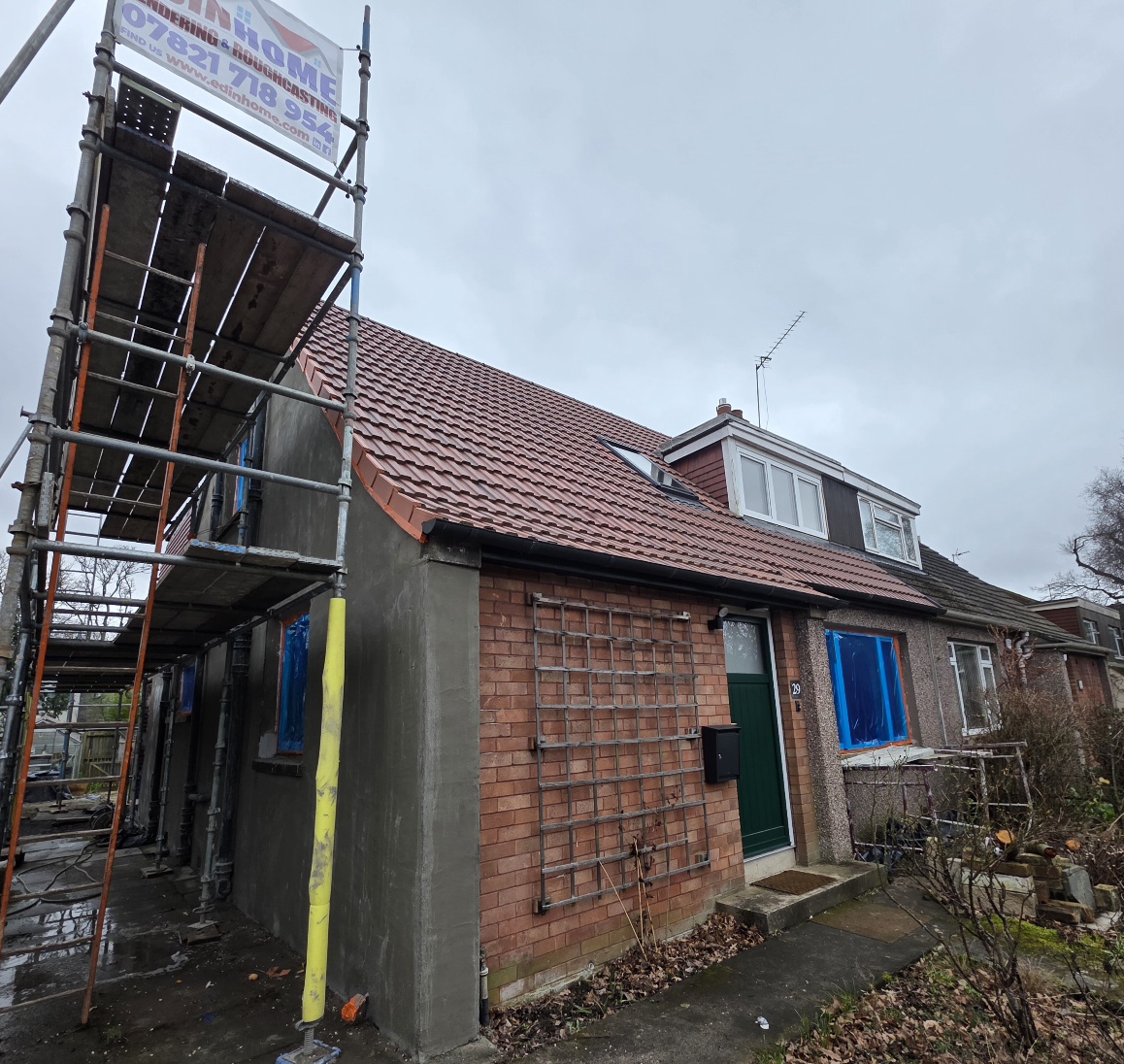 #Edinhome, #Rendering, #SiliconeRender, #Roughcasting, #Roughcast,